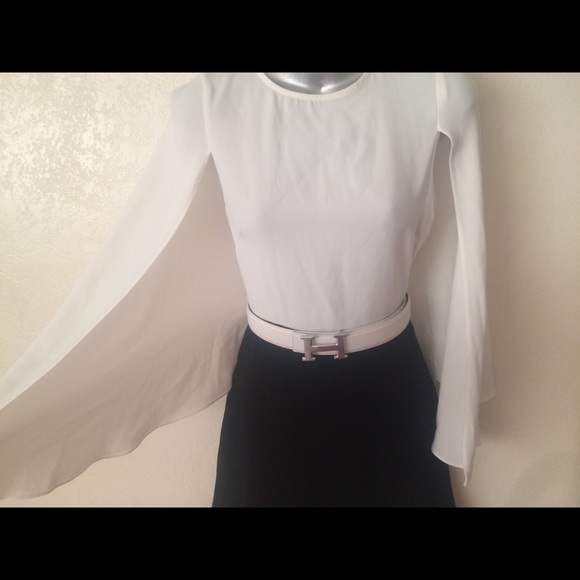 ZARA Sexy Exquisite Silky Drape Cape Dress - Picture 3 of 8